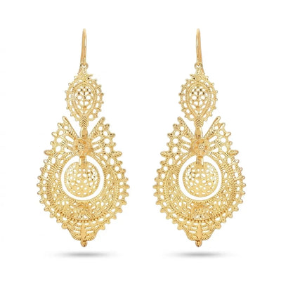 Boucles d’Oreilles Traditionnelles Rainha - Luzia
