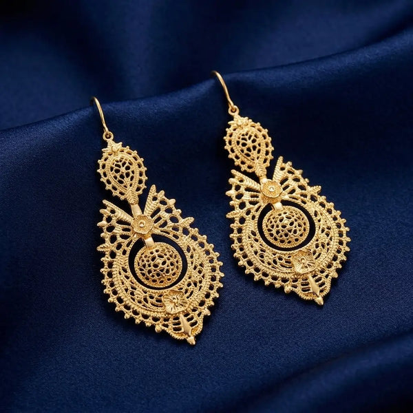 Boucles d’Oreilles Traditionnelles Rainha - Luzia le-meilleur-du-portugal