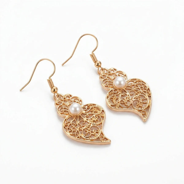 Boucles d’Oreilles Coração de Viana et Perle le-meilleur-du-portugal