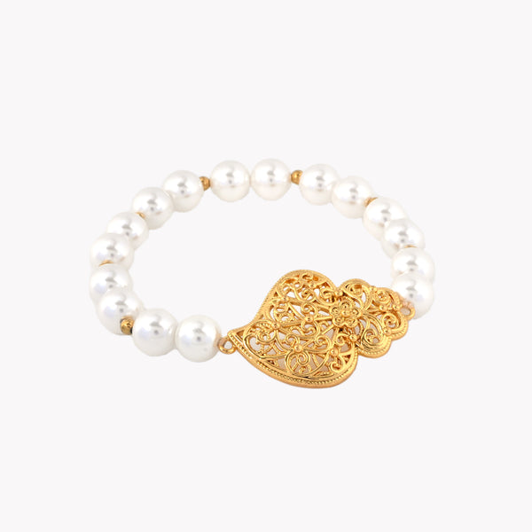 Bracelet LUZIA : Perles & Coração de Viana le-meilleur-du-portugal