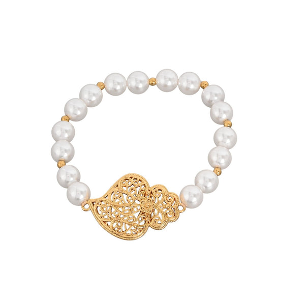 Bracelet LUZIA : Perles & Coração de Viana le-meilleur-du-portugal