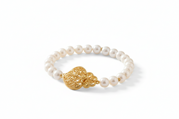 Bracelet LUZIA : Perles & Coração de Viana le-meilleur-du-portugal