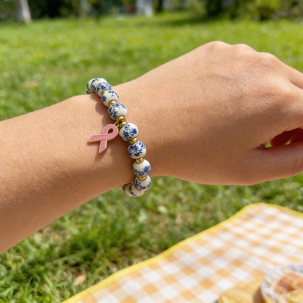 Bracelet Ruban Rose – Édition Solidaire Luzia le-meilleur-du-portugal