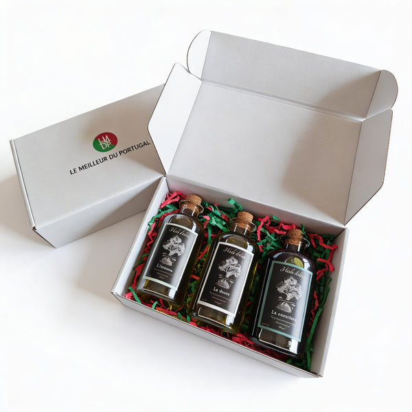 Coffret découverte des huiles d'olive OLIVORA le-meilleur-du-portugal