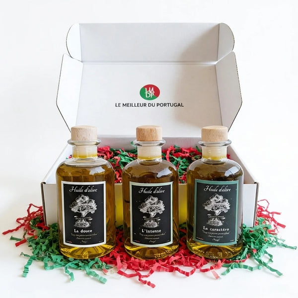 Coffret découverte des huiles d'olive portugaises OLIVORA le-meilleur-du-portugal
