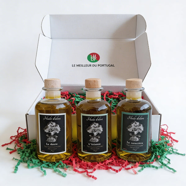 Coffret découverte des huiles d'olive OLIVORA le-meilleur-du-portugal