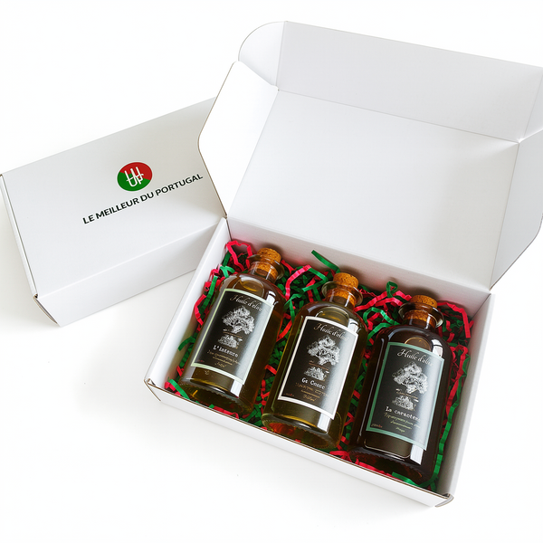 Coffret découverte des huiles d'olive OLIVORA le-meilleur-du-portugal