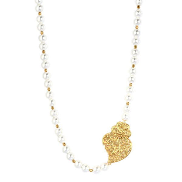 Collier Coração de Viana et perles le-meilleur-du-portugal
