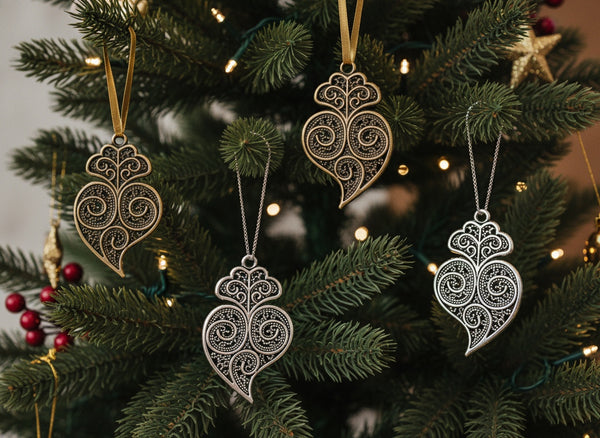 Décoration de Noël - Coração de Viana x5 le-meilleur-du-portugal