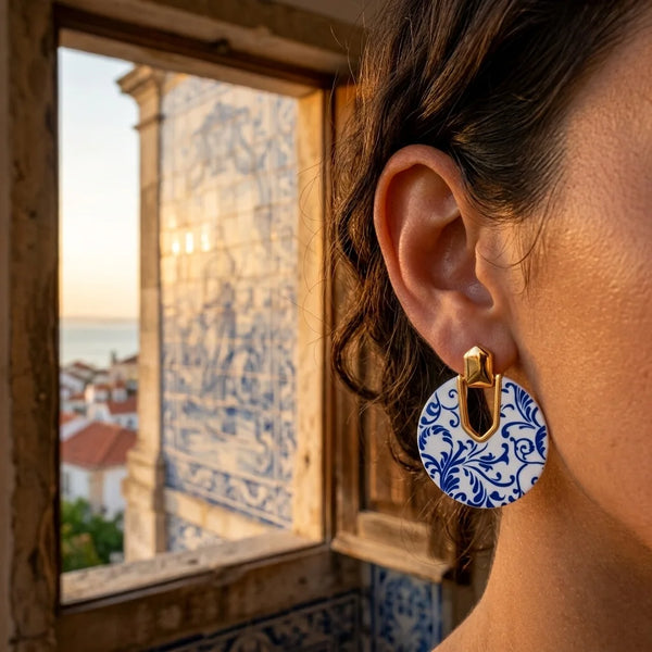 Boucles d'oreilles Giro Azulejos le-meilleur-du-portugal