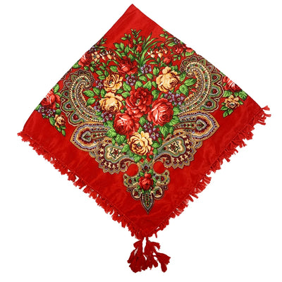 Foulards Fleuris "Alma" – Pompons
