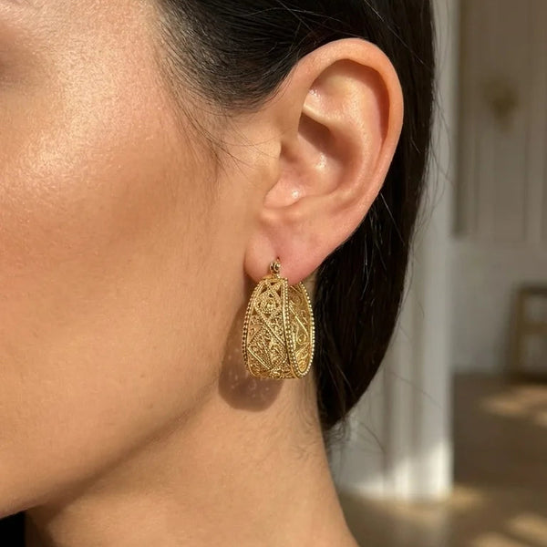 boucles d'oreilles ribeira portée - Le Meilleur du Portugal