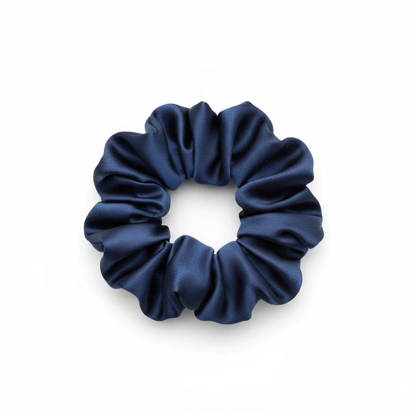Chouchou satiné bleu marine – Luzia le-meilleur-du-portugal