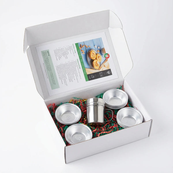 Coffret Pastéis de Nata – Moules, Saupoudreur et Fiches Recettes kit complet le-meilleur-du-portugal