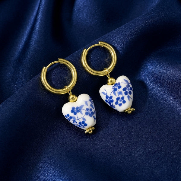 Boucles d’Oreilles "Azul e Branco" - Luzia le-meilleur-du-portugal