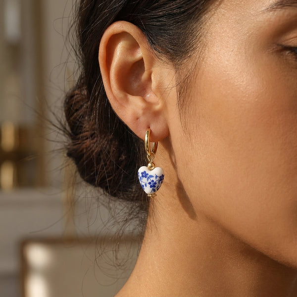 Boucles d’Oreilles "Azul e Branco" - Luzia le-meilleur-du-portugal