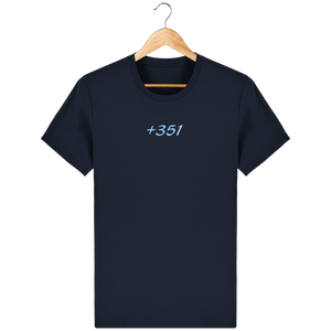 Tee Shirt col rond +351 brodé - Unisexe - Le Meilleur du Portugal