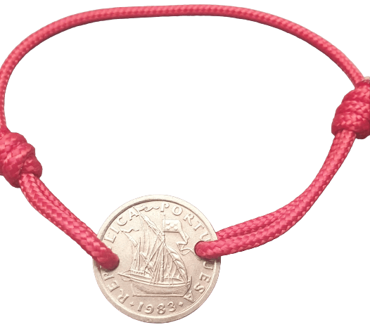 Bracelet pièce de 2,5 escudos du Portugal satiné - Le Meilleur du Portugal