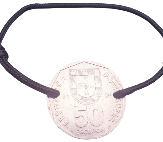 Bracelet pièce de 50 escudos du Portugal - Le Meilleur du Portugal