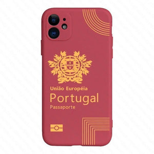 Coque "passaporte" rouge pour iPhone Apple - Le Meilleur du Portugal