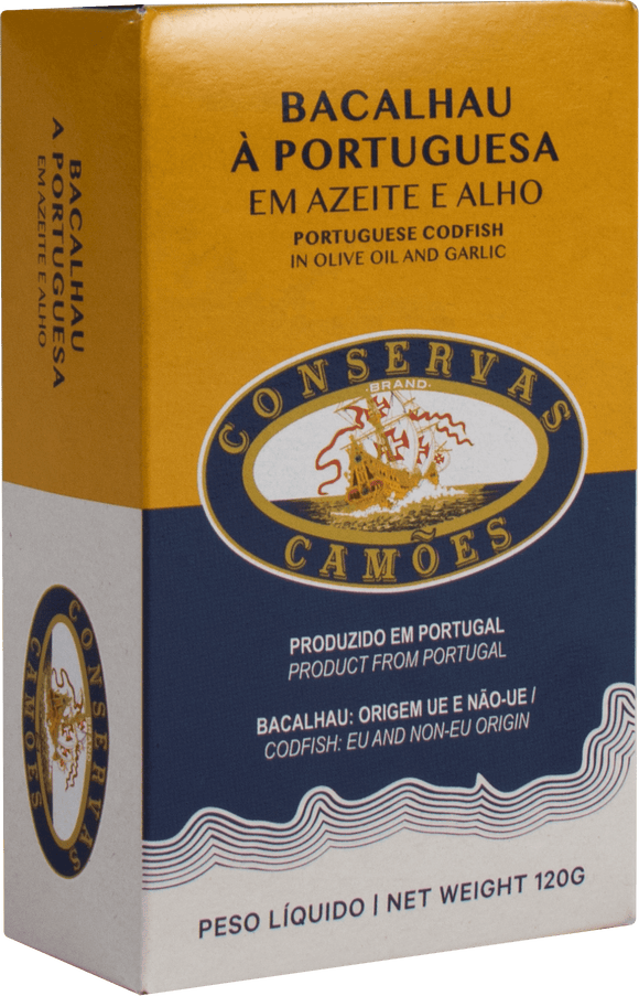 Morue à la portugaise (à l'huile d'olive et à l'ail) - Camoẽs - 5x120g - Le Meilleur du Portugal