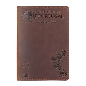 Couverture de Passeport portugais en cuir